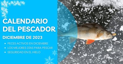 Calendario de pesca para diciembre de 2023