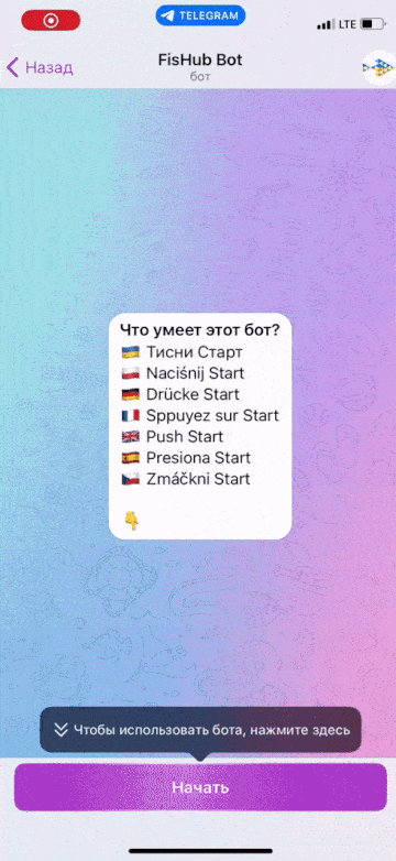 Демо ФишХаб бота