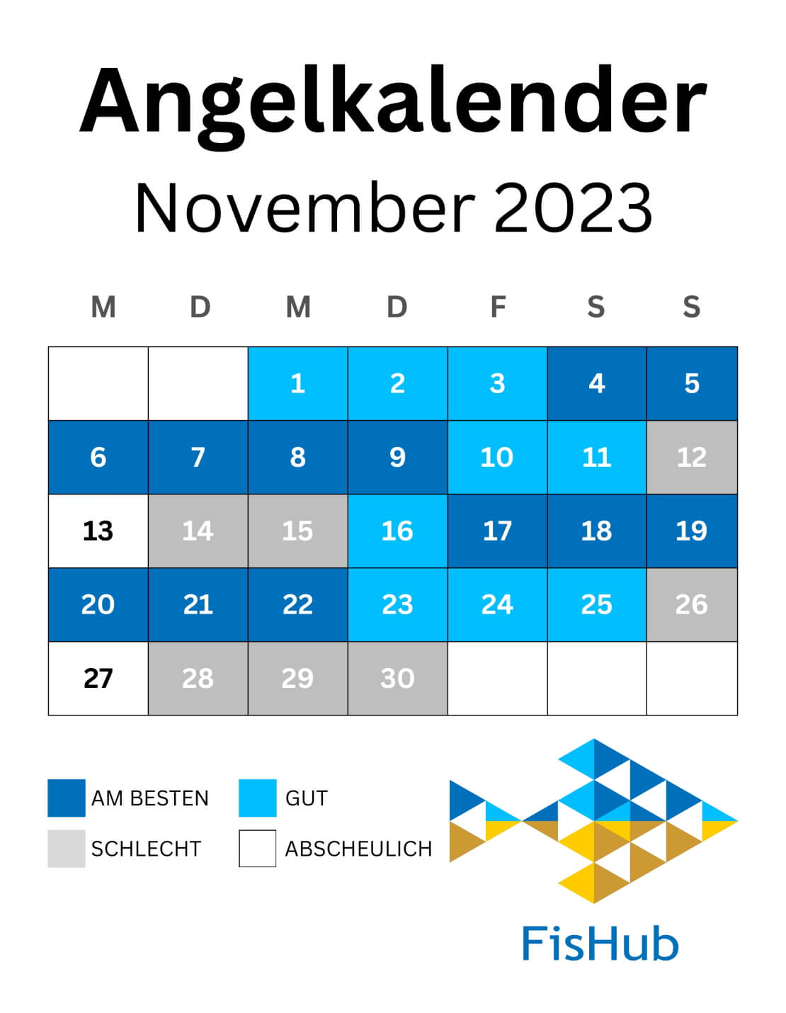 Fischerkalender für November 2023