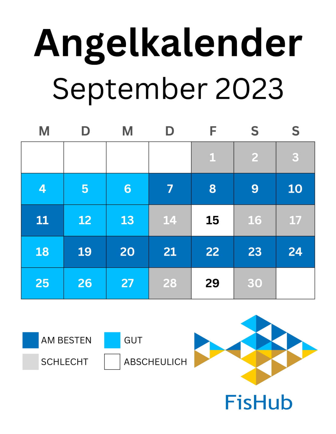 Fischerkalender für September 2023