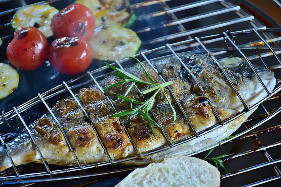 Sea Bass on Grill