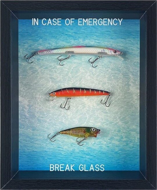 BREAK GLASS In Case of Emergency Fishing Gift
