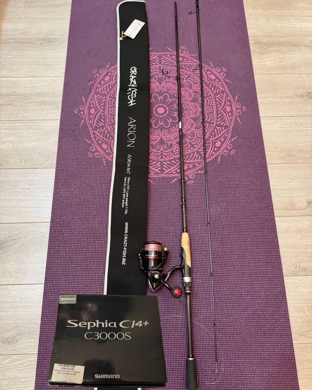 Продам Набір або окремо Спінінг Crazy fish Arion + Котушка Shimano Sephia c14+ c3000s, Зображення 1