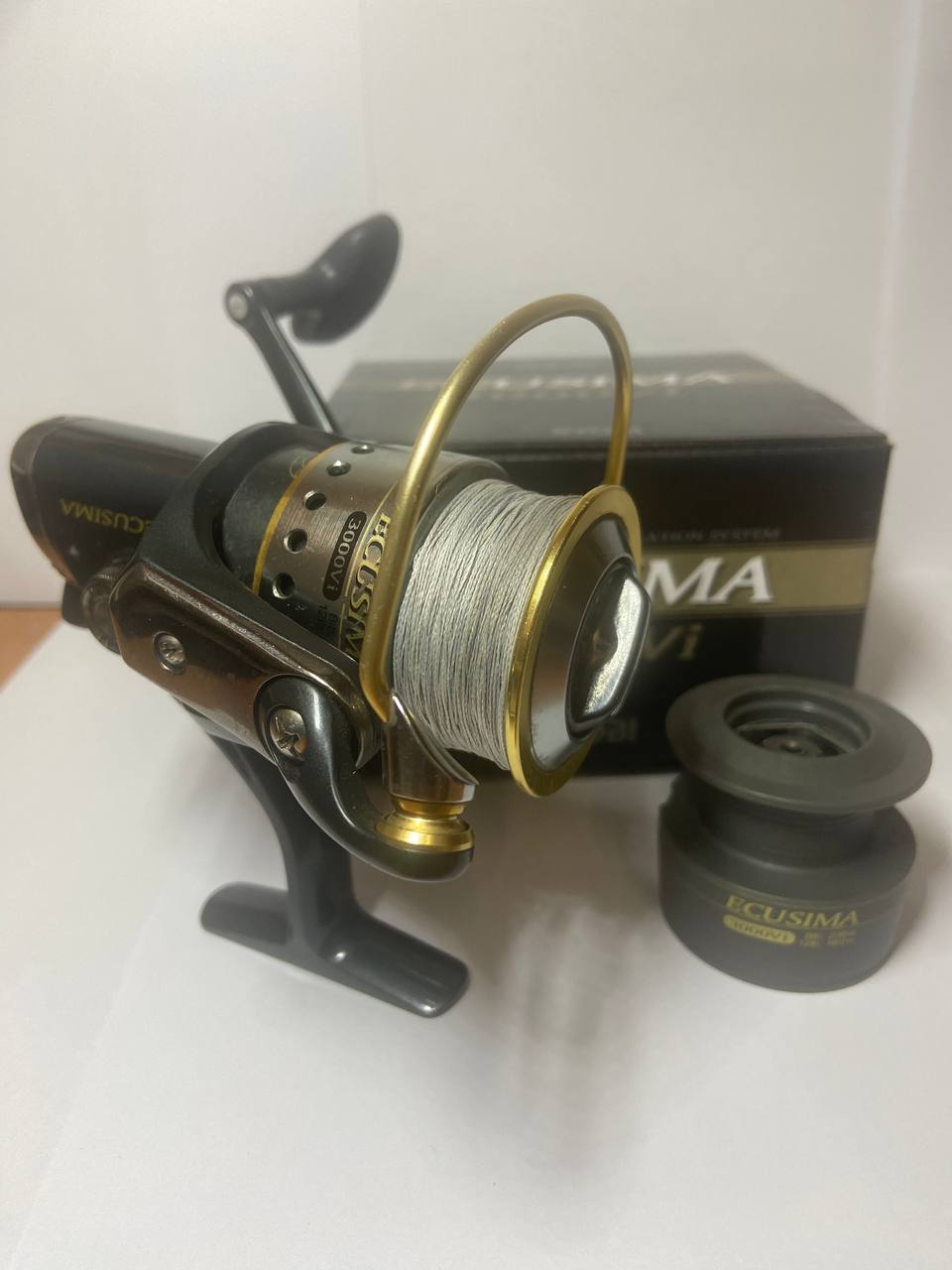 Японська катушка ryobi ecusima 3000 з шпулею та шнуром нова, Зображення 7