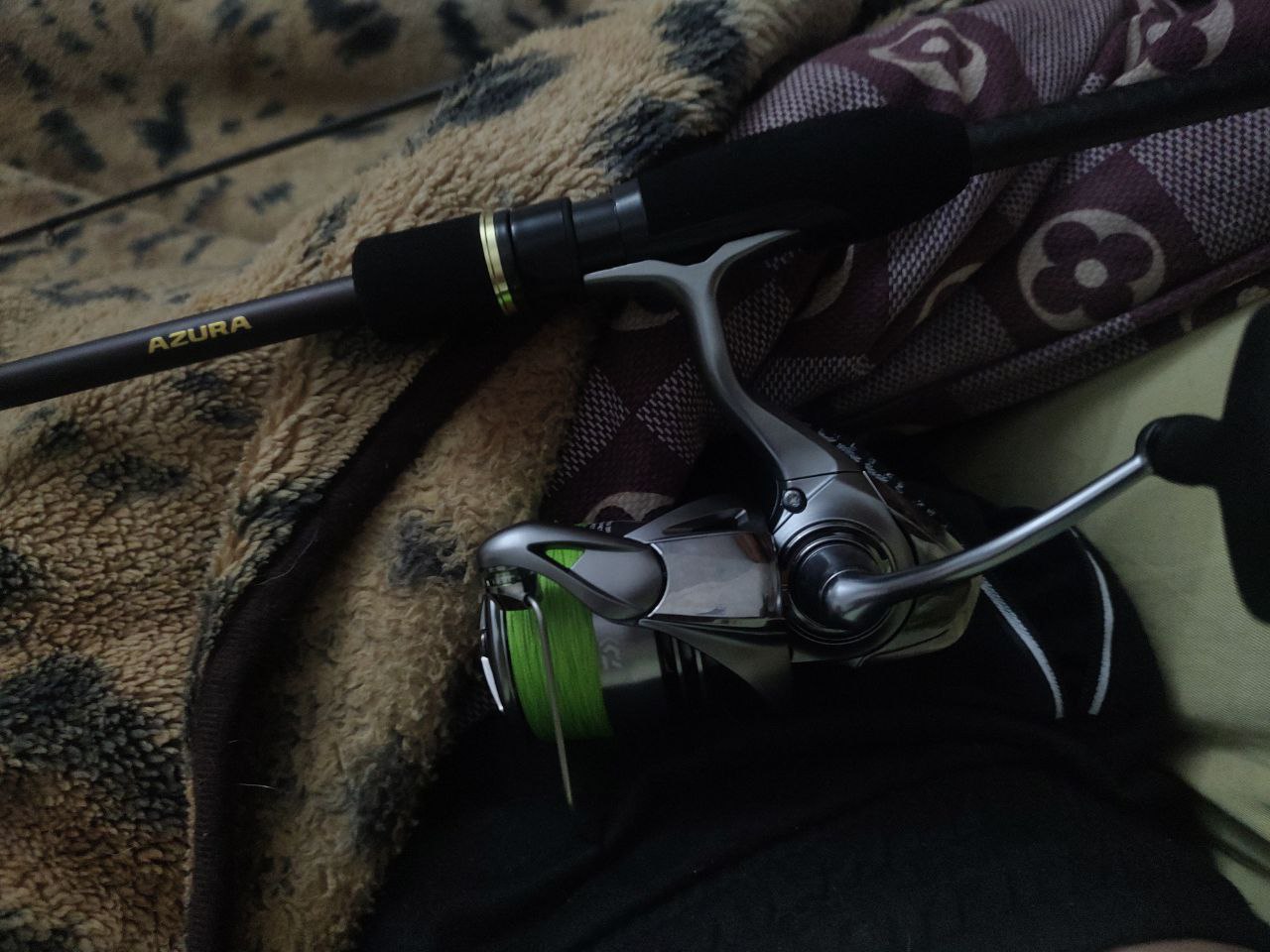 Спінінг AZURA FORTRAN F83M up to 28g.up to 20 lb.Катушка Daiwa EXELER 3000, Зображення 1