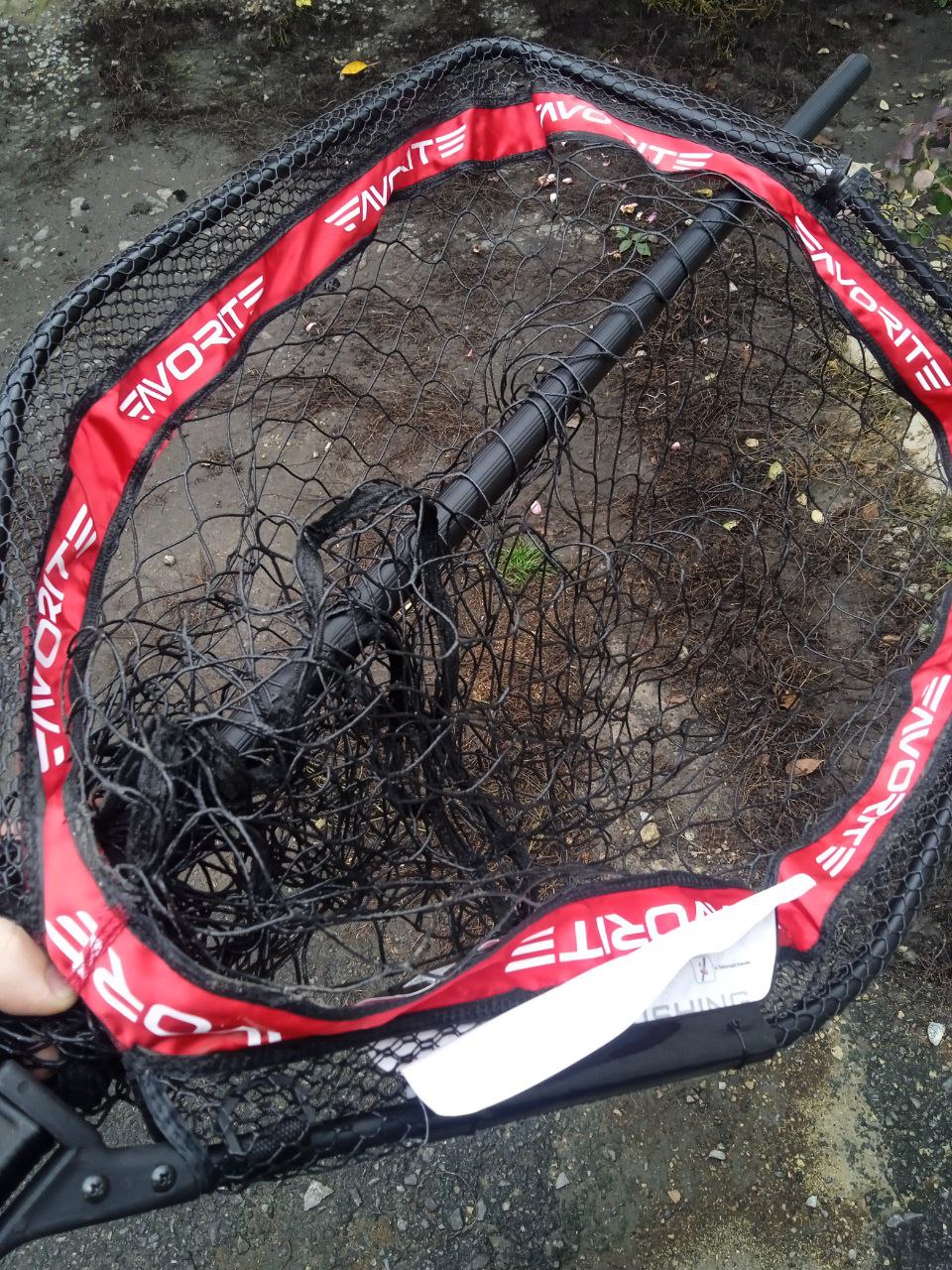 Підсак Favorite складаний RCFLN прогумована сітка 177-236cm, Зображення 1