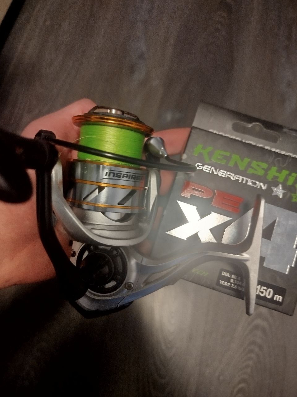 Спінінг Black Fire, тест 5-20 г, з котушкою Inpiper і намотаним шнуром Azura Kenshin, Зображення 4