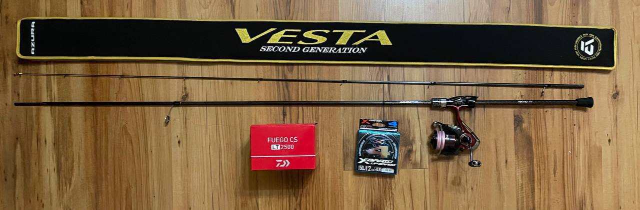 💥Спінінг Azura Vesta Light Game 2,51 тест 3-14, Зображення 1