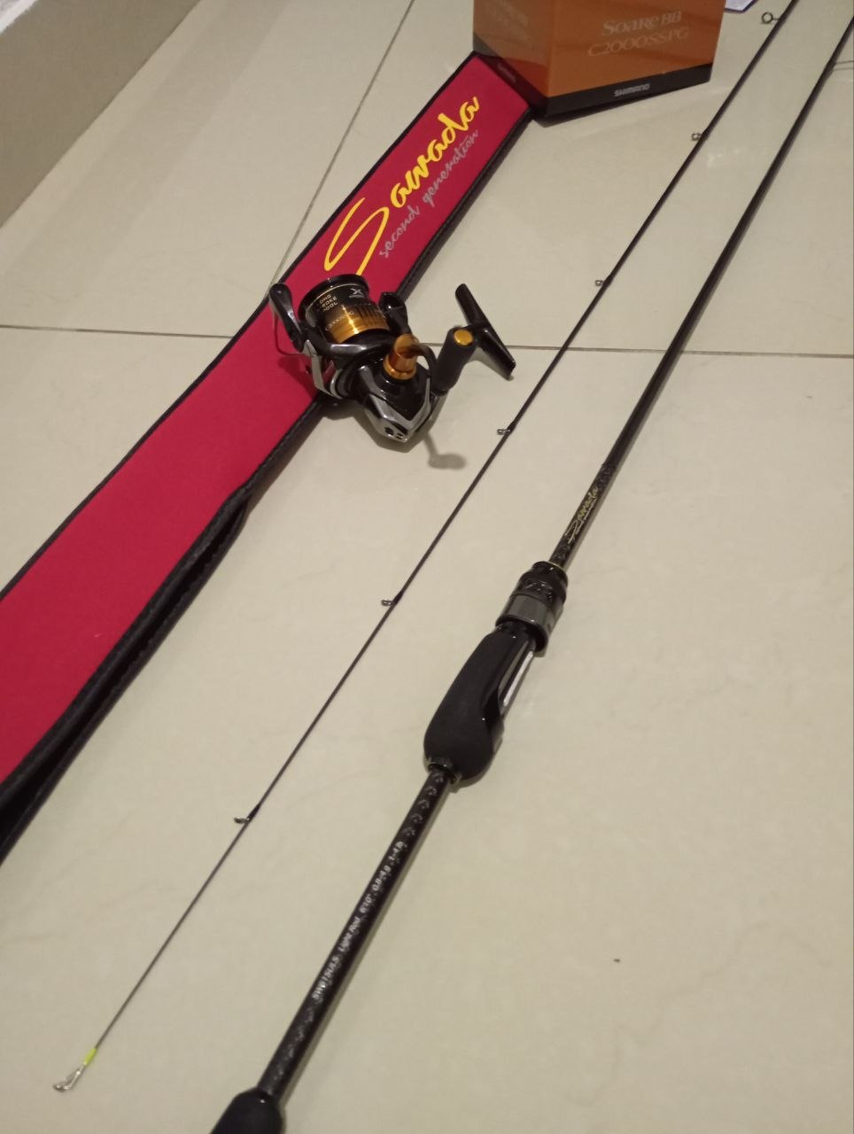 Спінінг Azura Sawada Light Rod 610SULS, 2,08 м, 0,8–4 г; котушка Shimano 22 Soare BB C2000SSPG, Зображення 1