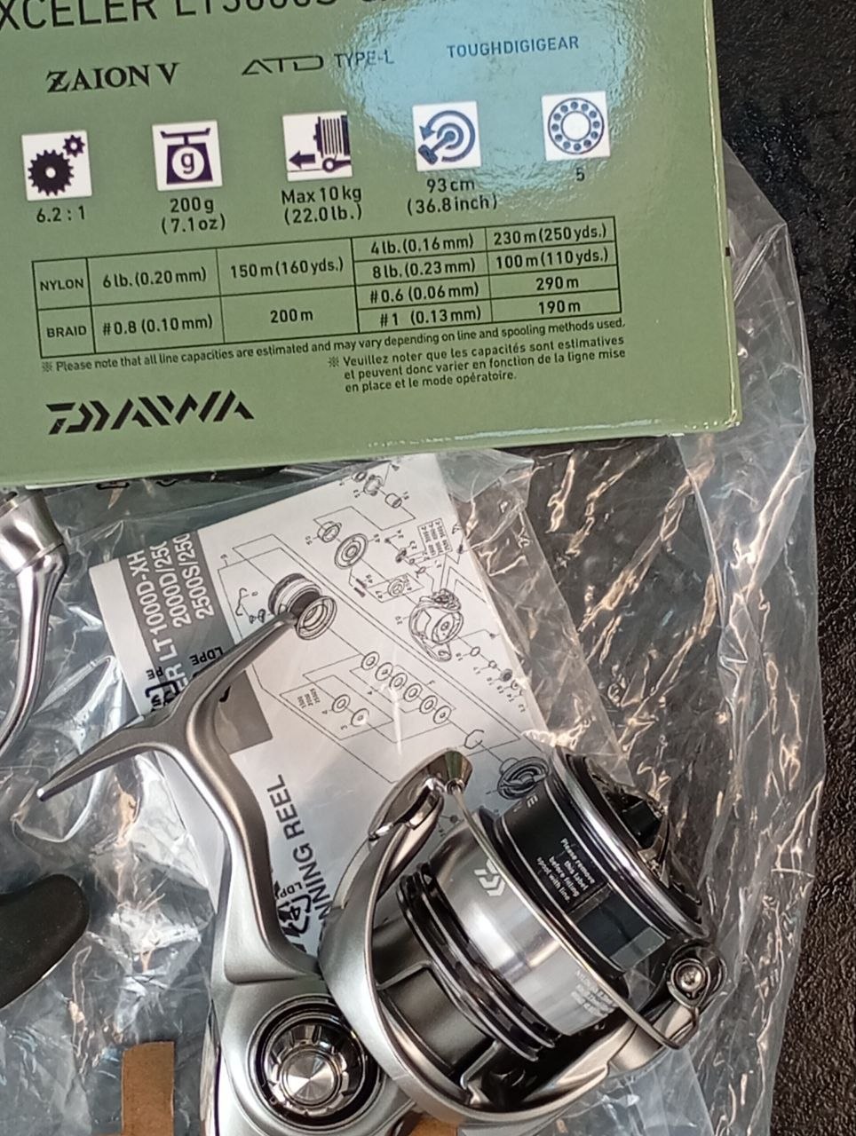 Катушка Daiwa Exceler LT3000S CXH, Зображення 2