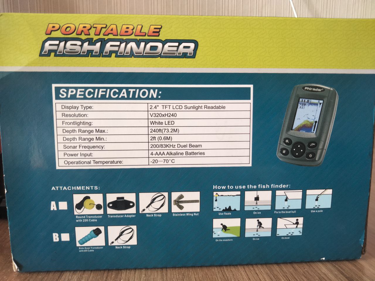 Продам Ехолот Phiradar FF188N, Зображення 5