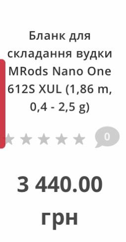 Бланк для збирання спінінгів, Зображення 2