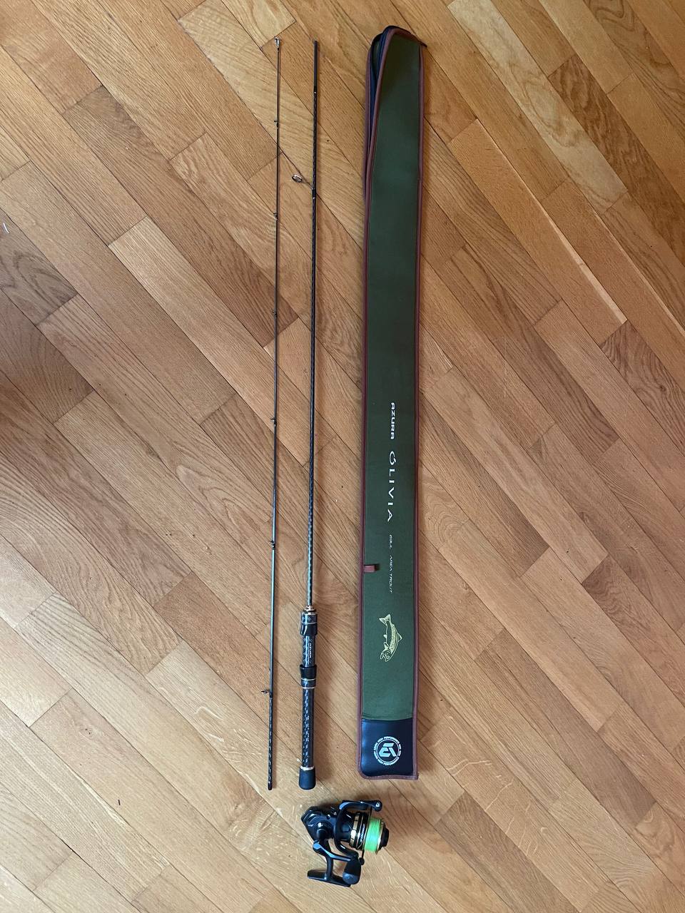 Спінінг Азура олівія 1-7 г і катушка стінгер 2500, Зображення 1