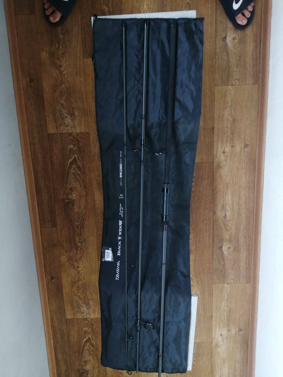 Вудлище Daiwa Black Widow 3.6м., котушка Flagman Rocket Carp 9000FS, Зображення 5