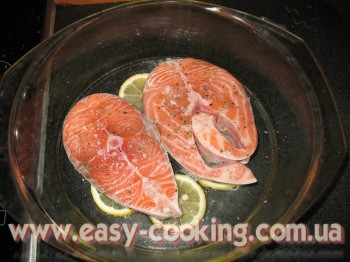 Підготовка лимона та лосося