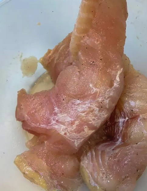 Cut and salt the fillet