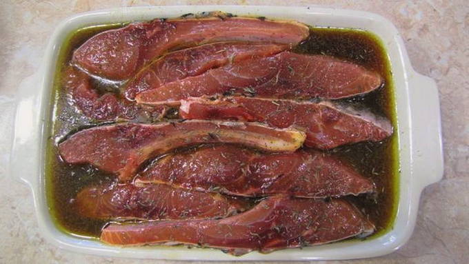 Verser la marinade