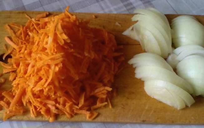Cut the vegetables