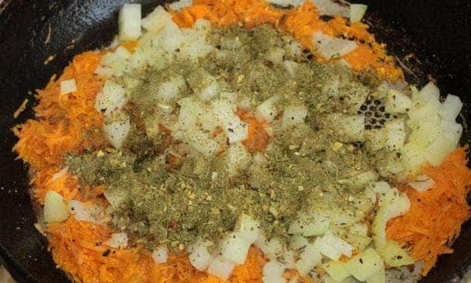 Season the sauté