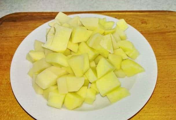 Cortamos las patatas