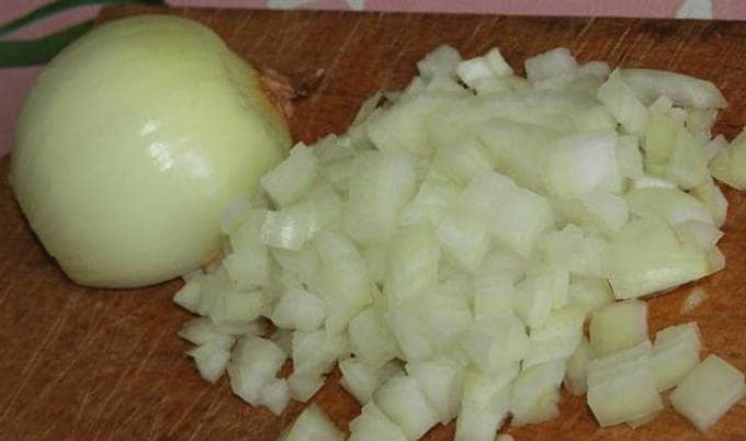 Cut the onion