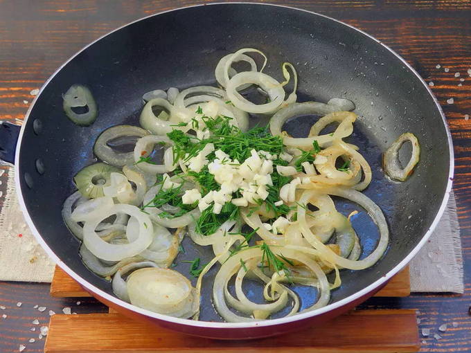Adding dill and garlic