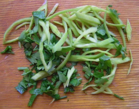 Chop the herbs
