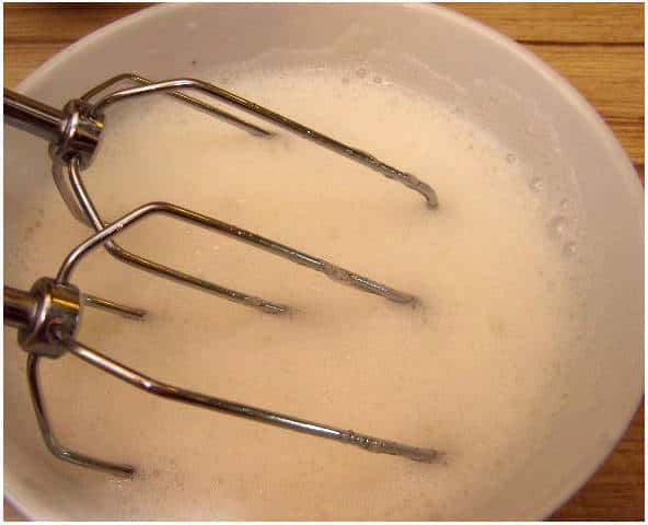 Beat the egg whites