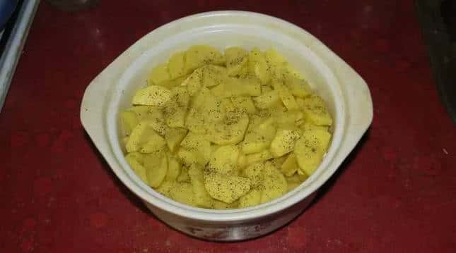Adding the Potatoes