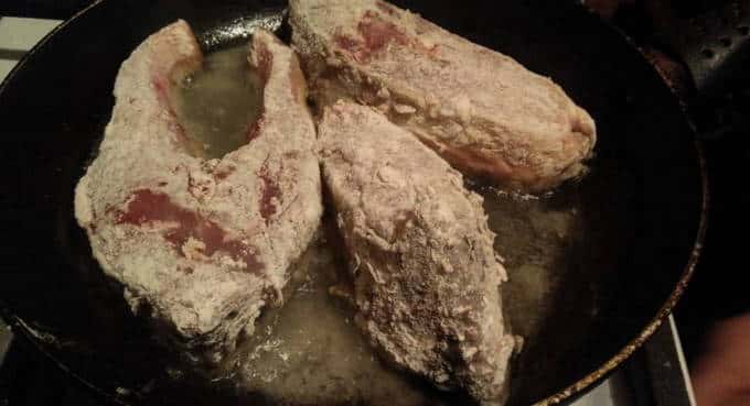 Die erste Seite braten