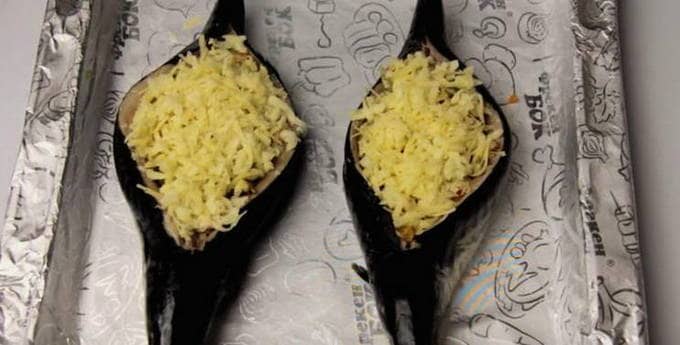 Sprinkle with cheese and bake