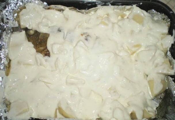 Cubrimos con el resto de la salsa