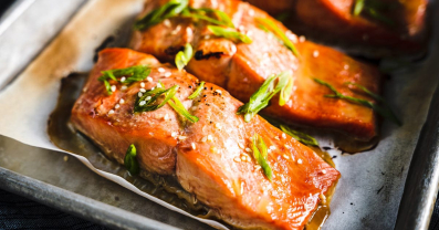 Miso-mariniertes Lachsfilet