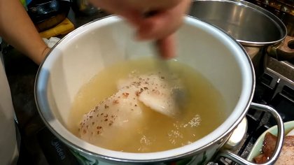 Boil the squid