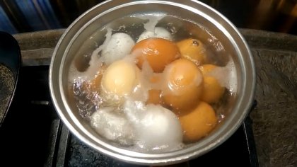 Boil eggs