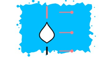 Body, stem and tip of a float