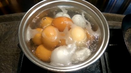 Boil the eggs