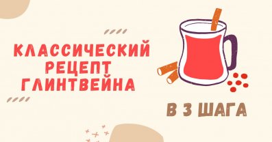 Классический рецепт глинтвейна в 3 шага